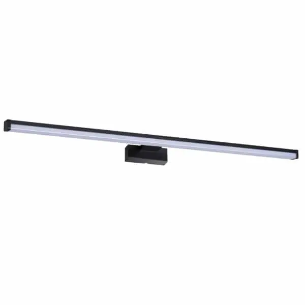 Fali tükör megvilágító LED lámpatest, fekete, IP44, 15W, Semleges fehér – KAN26685 Vásárlói kedvenc