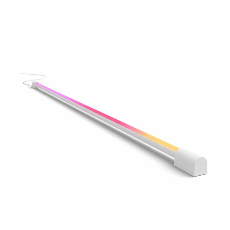 Exkluzív ajánlat Philips Hue Play Gradient Tube színátmenetes fénycső, 40-55″-os TV-hez, White and Color Ambiance, RGBW, fehér, 75cm