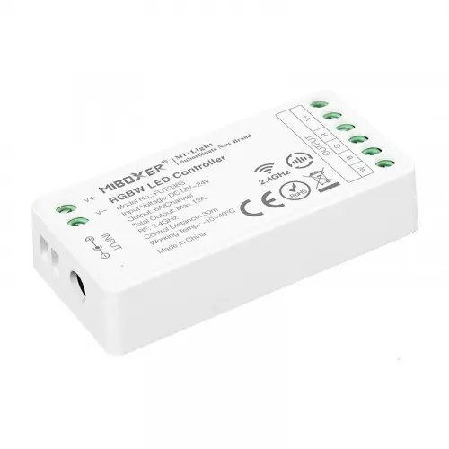 Szezonális akció RGBW LED szalag vezérlő, MAX 12A; 144W(12V), 2,4GHz – Mi-Light FUT038S