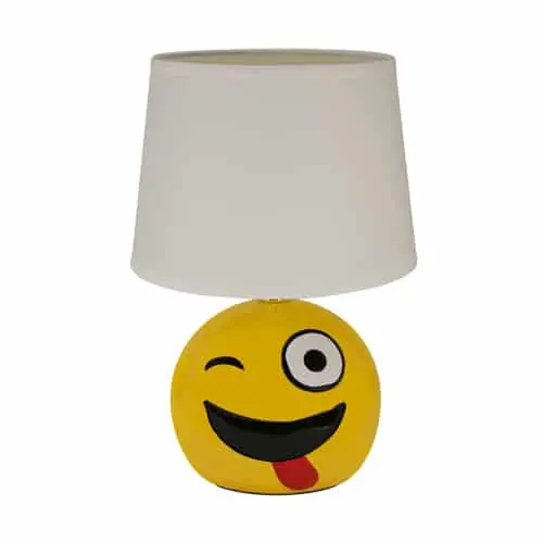 Ne maradj le EMOJI asztali lámpa E14-es foglalattal, kacsintó