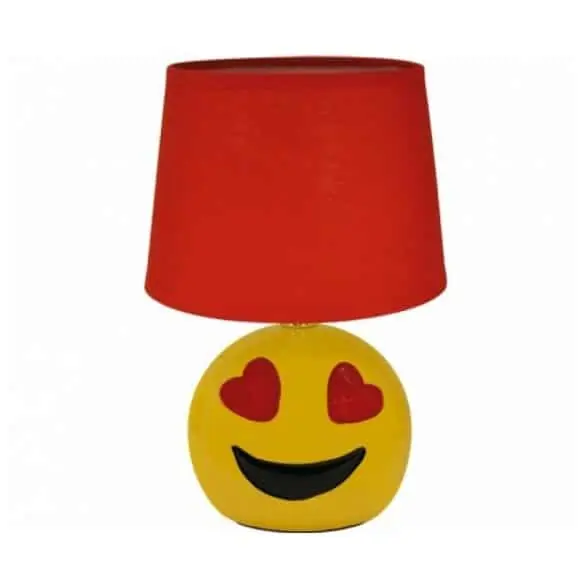 EMOJI asztali lámpa E14-es foglalattal, szív Prémium