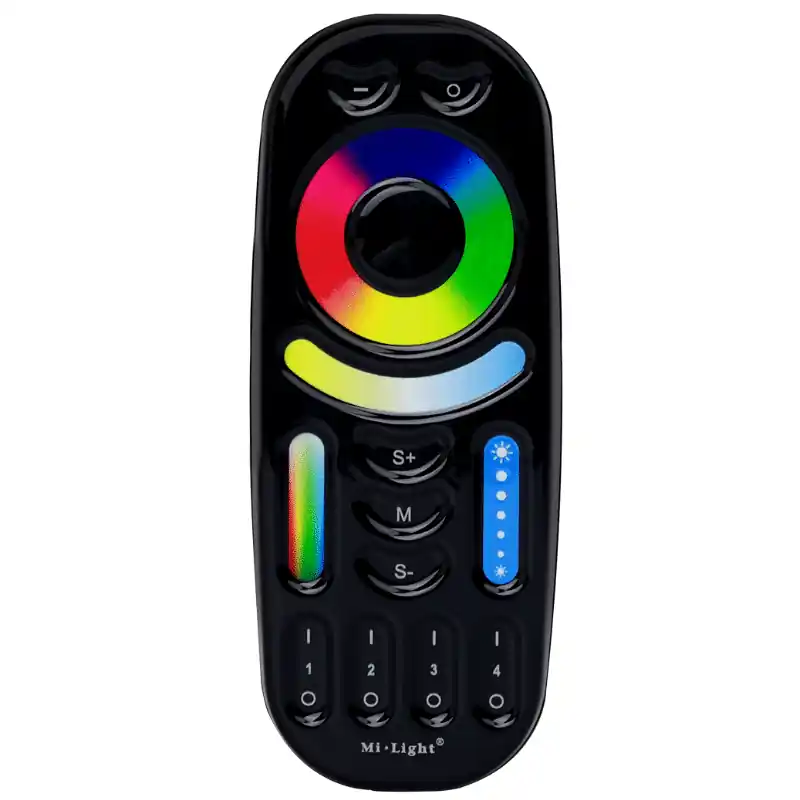 Mi-Light RGB+CCT 4 csatornás érintőgombos távirányító, fekete, FUT092B Ne maradj le