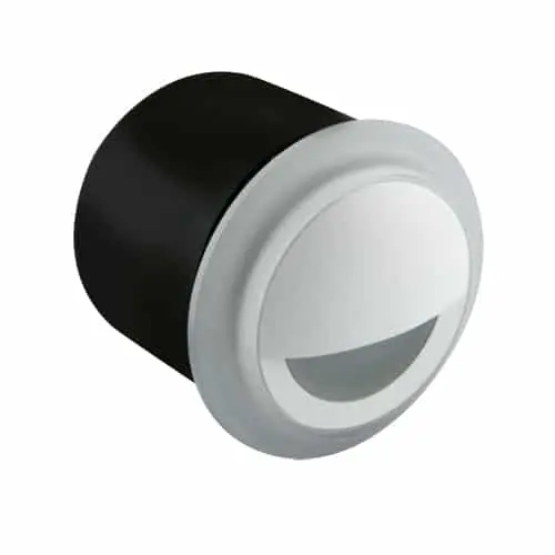 LED lépcsővilágítás, kör alakú, süllyesztett, hideg fehér fényű (5700K), IP44-es védelemmel és fehér házzal Népszerű