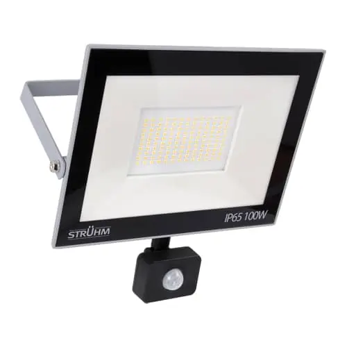 Strühm KROMA mozgásérzékelős LED reflektor 100W 6500K IP65 2 év garanciával Akciós ár