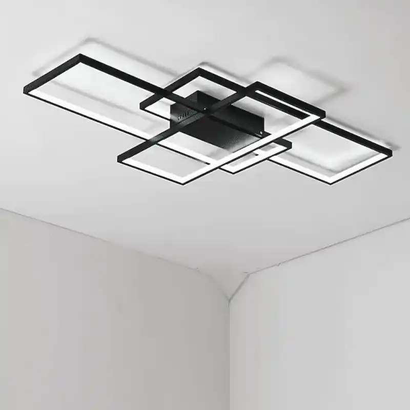 Ne maradj le MasterLED Galaxis Hidra távirányítós mennyezeti LED lámpa 90×50 cm 126W fekete