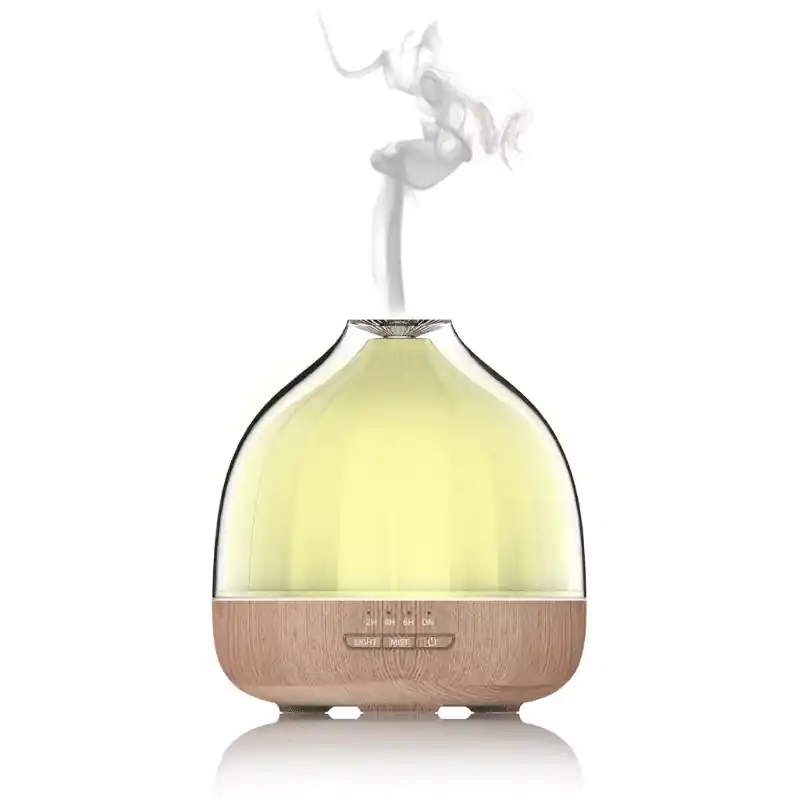 Ajánlat Entac Aromaterápiás Párásító Fa mintázat, RGB Hangulatfénnyel 400ml 8W