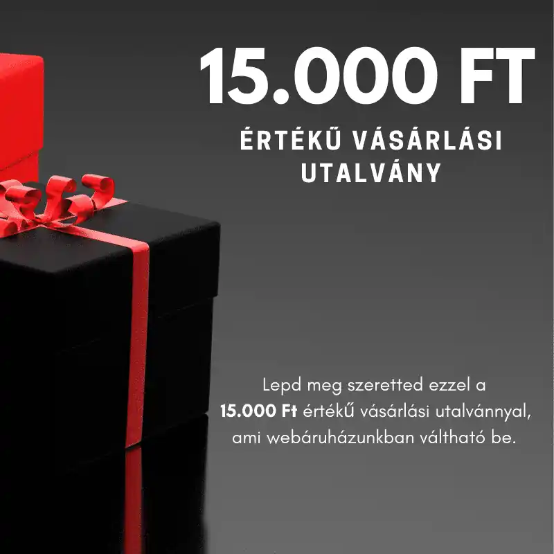Azonnal elérhető 15.000 Ft értékű vásárlási utalvány