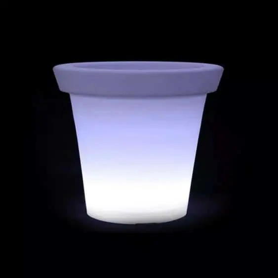 Árengedmény Világító virágcserép, kerti dekoráció, RGB LED, akkuval, távirányítóval