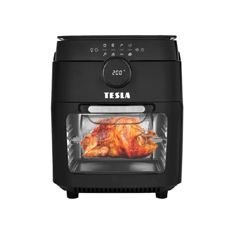 Újdonság TESLA AirCook & Grill QG700 forrólevegős sütő és grill, 1800W, 12 liter