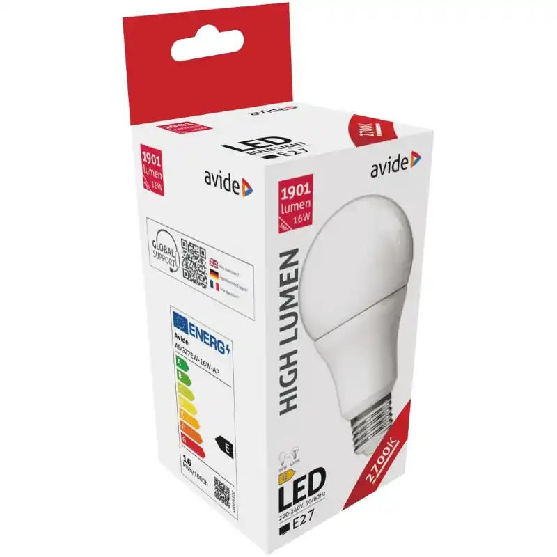 Legjobb ár Avide LED Izzó 16W A70 E27 Meleg Fehér 120W-os izzó helyett