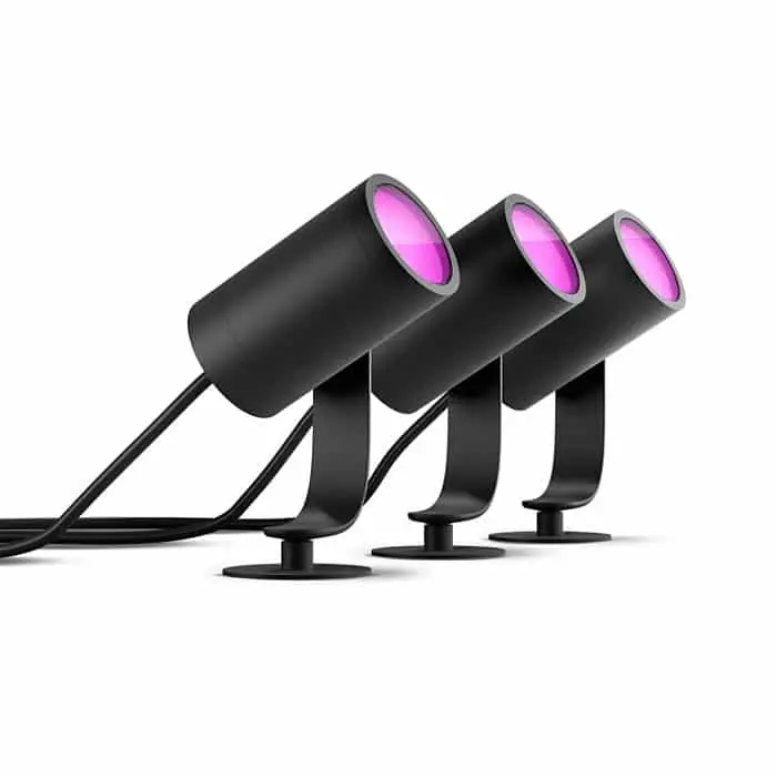 Vásárlói kedvenc Philips Hue Lily Okos Kültéri RGB LED Spot készlet + tápegység