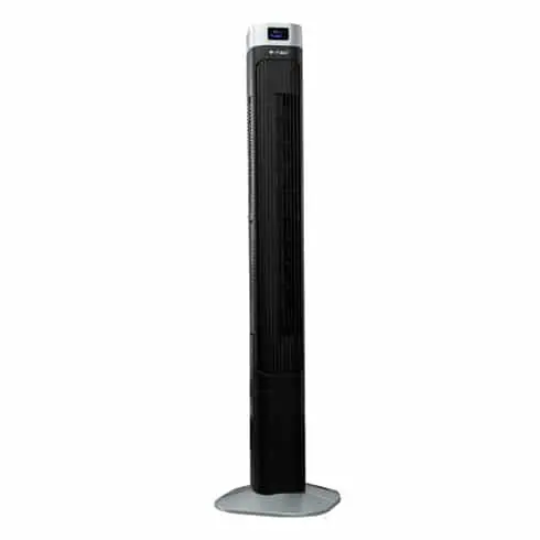 V-TAC Torony ventilátor digitális hőmérséklet kijelzővel 55W távirányítható -Fekete Különleges ajánlat