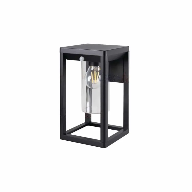 Ne maradj le Kanlux Vimo Fali Lámpa Mozgásérzékelővel Cserélhető Fényforrással (E27/max. 15W) 27 cm, fekete
