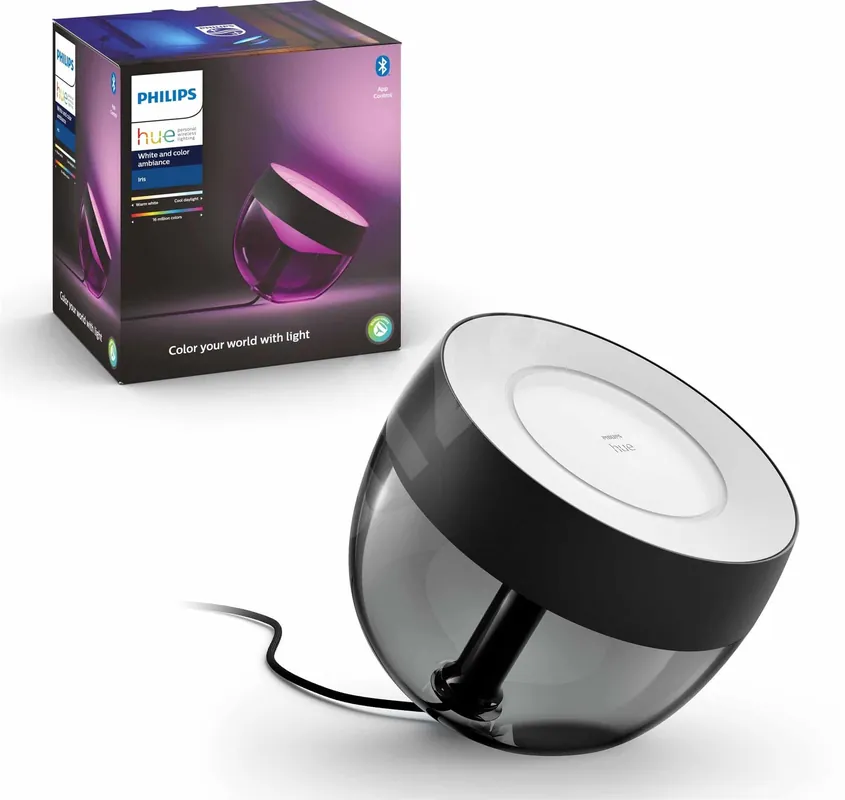 Kedvezményes ár Philips Hue Iris Asztali Lámpa 4. generációs 8.1W 2000-6500K+RGB – Fekete