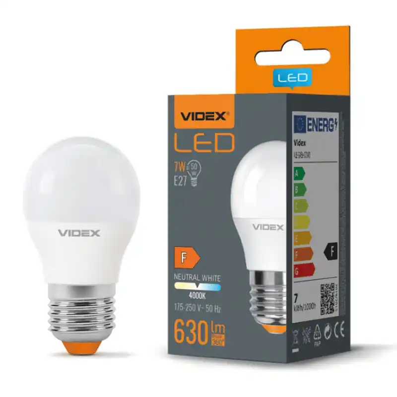 Legjobb ár Kis gömb LED izzó G45 7W természetes fehér E27-es foglalattal 50W-os halogén izzó helyett