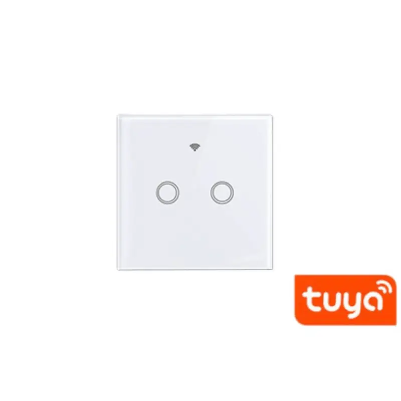 2 körös WIFI villanykapcsoló üveg érintő panel felülettel-Fehér Bestseller