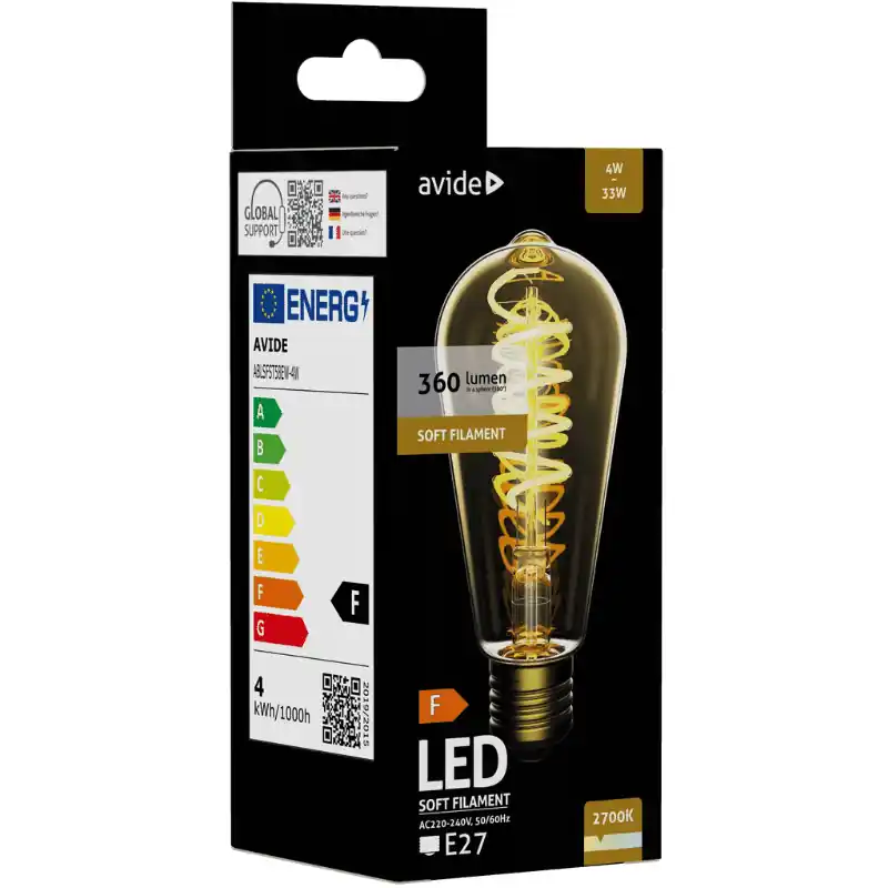 Kedvezményes ár Soft Filament vintage LED izzó 4W E27 2700K