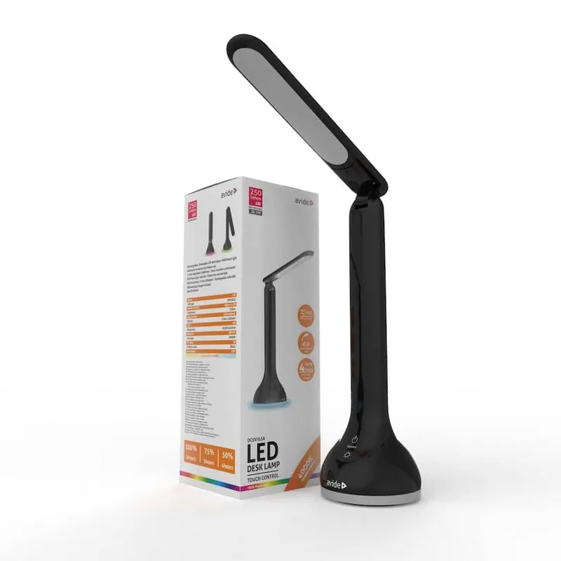 Vedd meg most Avide LED Asztali Lámpa 4W RGB Hangulatvilágítással Fekete