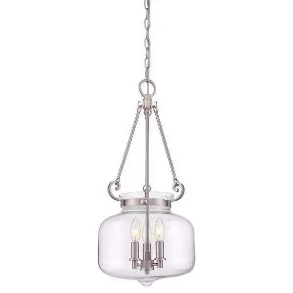 Árcsökkenés Quoizel STEWART QZ-STEWART-BN Függőlámpa 3x60W/E14