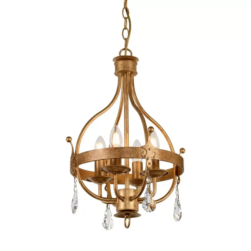 Vásárlói kedvenc Elstead Lighting WINDSOR WINDSOR4-GOLD Csillár 4x60W/E14