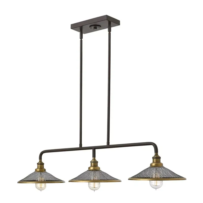 Gyors szállítás Hinkley Lighting RIGBY HK-RIGBY-ISLE-KZ Függőlámpa 3x60W/E27