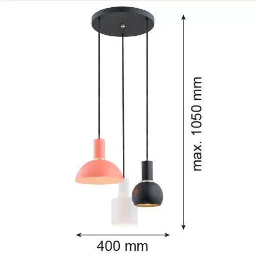 Argon SINES 1480 Függőlámpa 3x15W/E27 IP20 Árengedmény