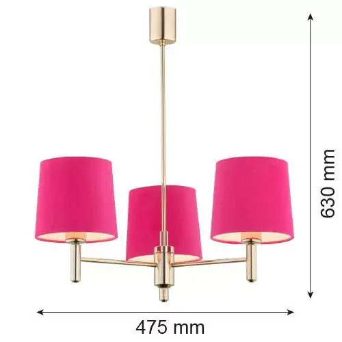Akció Argon PONTE 1498 Függőlámpa 3x15W/E27 IP20