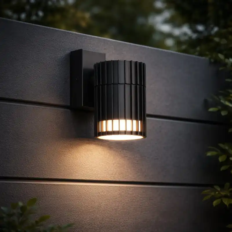 Design kültéri fali lámpa fekete IP44 - Boris Árengedmény