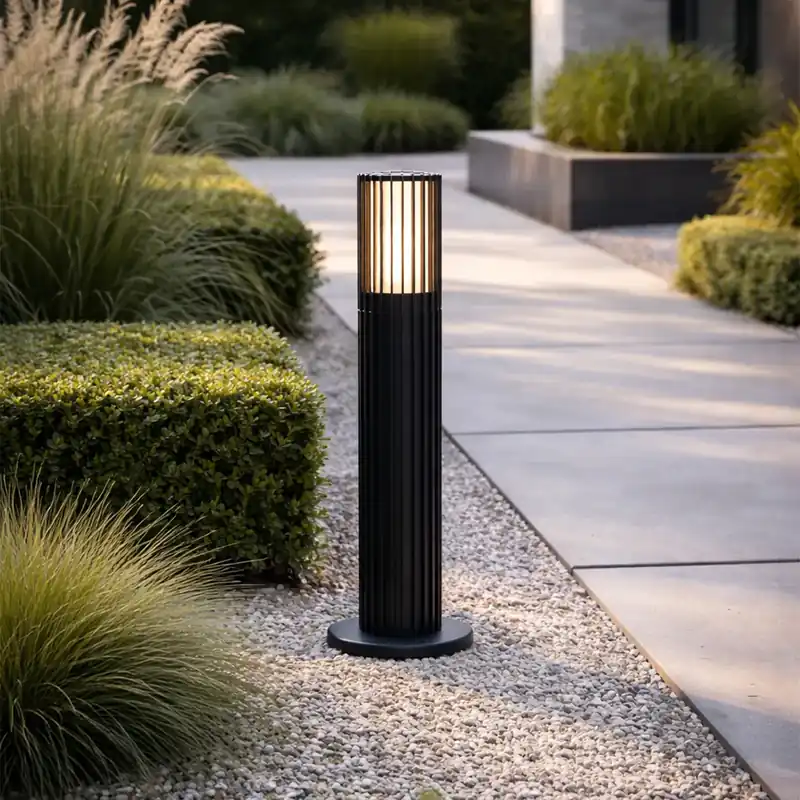 Árengedmény Design kültéri oszlop fekete 50 cm IP44 - Boris