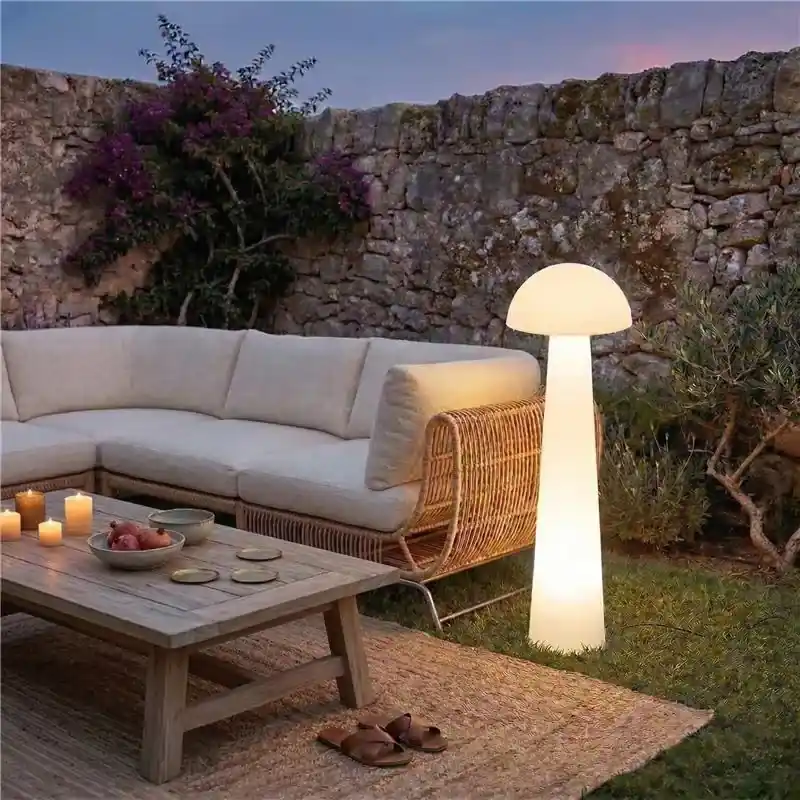 Csak ma Álló kültéri lámpa fehér 80 cm LED-del IP44 - Fungi