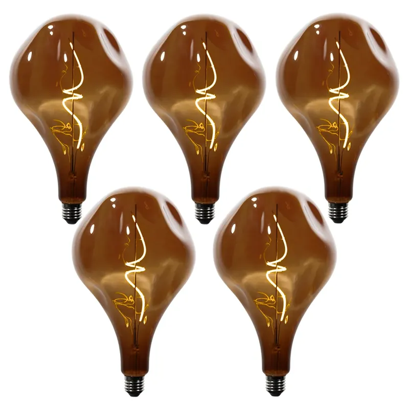 5 darabos E27 dimmelhető LED izzókészlet PS160 barna 4W 120 lm 1800K Ne maradj le
