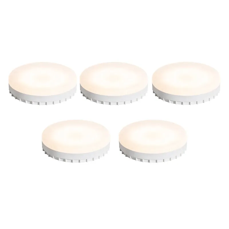 5 darabos GX53 LED izzókészlet 7W 750 lm 3000K Szezonális akció