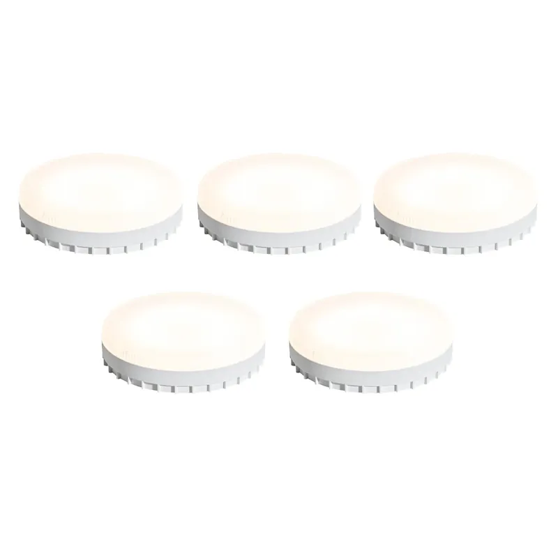 Csak ma 5 darabos GX53 3 lépésben dimmelhető LED izzó készlet 9W 900 lm 3000K