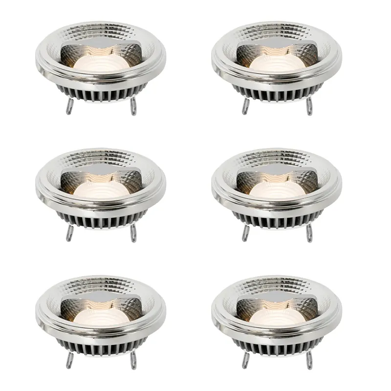 Olcsó 6 darabos G53 dimmelhető LED izzó készlet 111mm 12W 600 lm 2700K