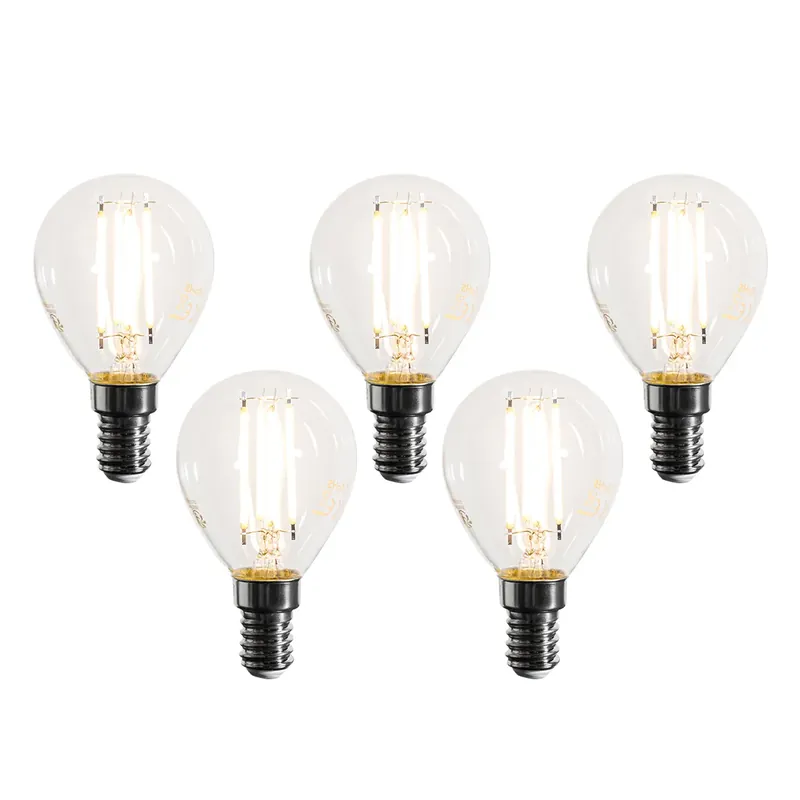 5 darabos E14 dimmelhető LED izzókészlet, G45 átlátszó, 4W, 470 lm, 2700K Ajánlat