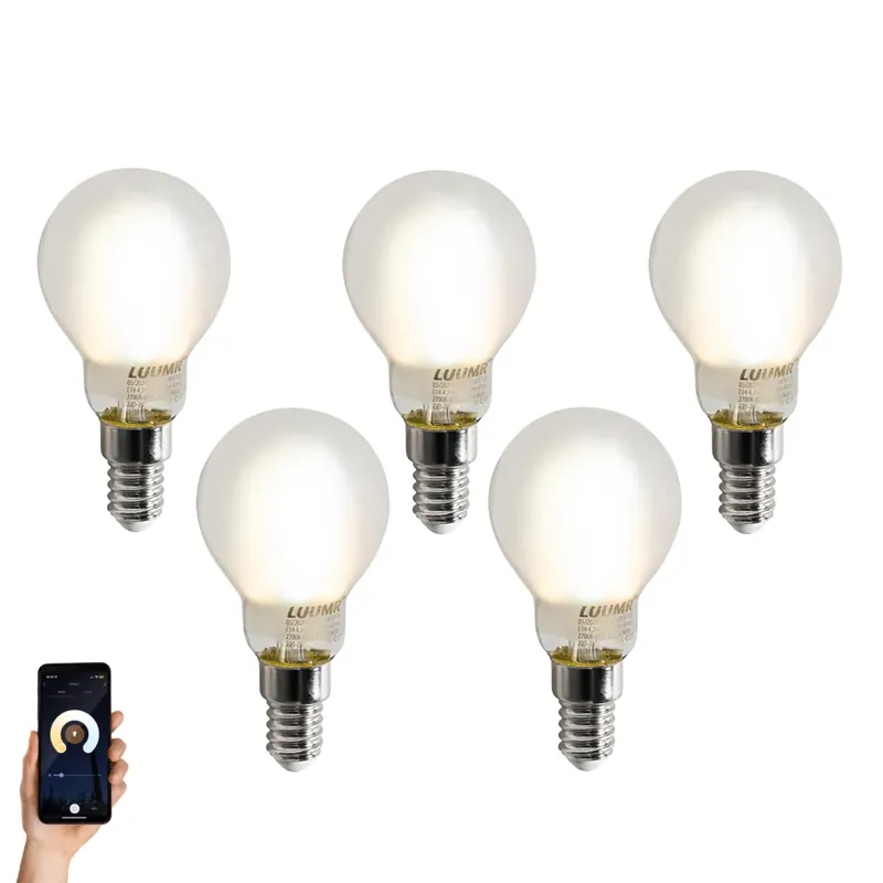 5 darabos Smart E14 LED izzó készlet P45 matt 4.2W 470 lm 2700-6500K Olcsó
