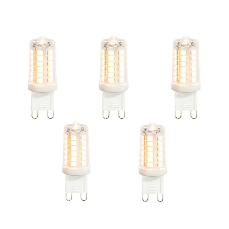5 darabos G9 LED izzókészlet átlátszó 3,5W 480 lm 2700K Akciós ár