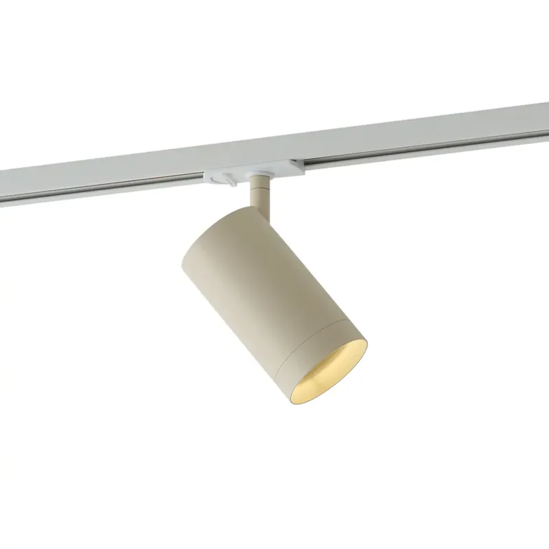 Árengedmény Modern bézs spotlámpa 1 fázisú sínrendszerhez GU10 70mm - Iconic Jeana Luxe