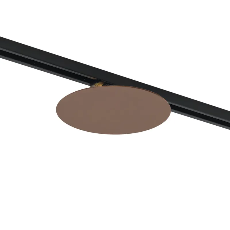 Vedd meg online Modern bronz mennyezeti lámpa 1 fázisú sínrendszerhez 2 lámpával - Iconic Pulley