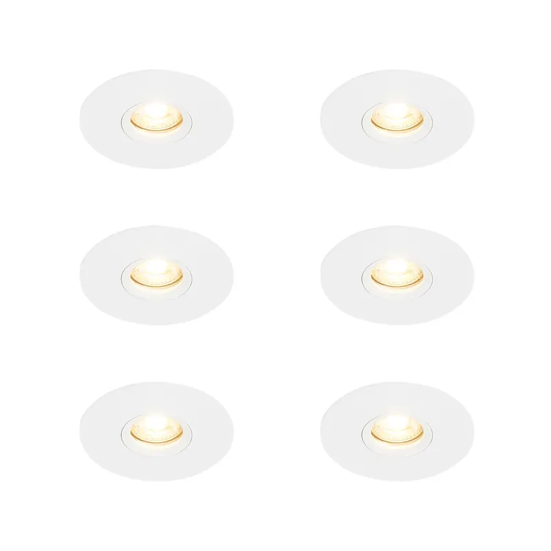 6 db Modern süllyesztett folt fehér 12 cm - Buco Utolsó esély