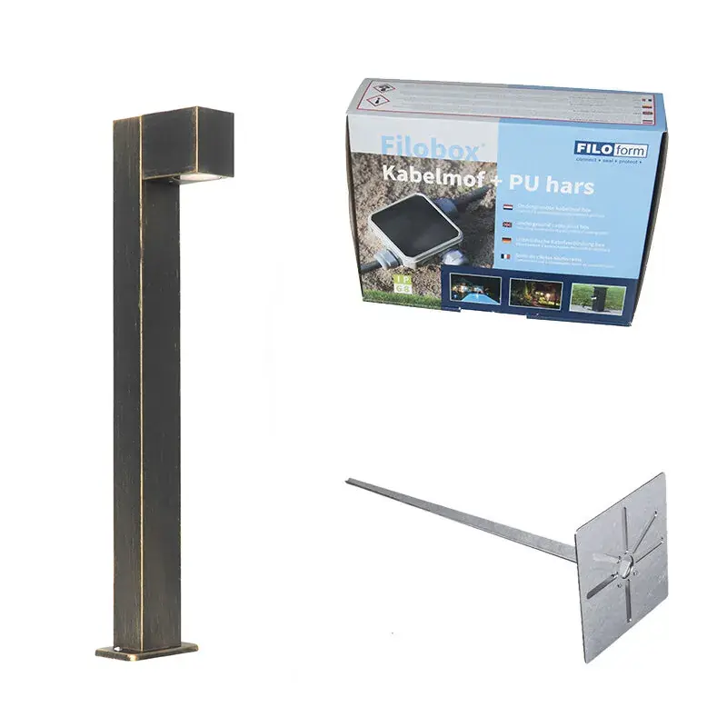 Utolsó esély Ipari kültéri állólámpa antik arany 65 cm IP44 - Baleno