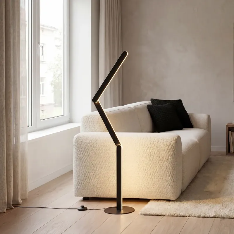 Alacsony ár Design állólámpa fekete, LED-del, 3 fokozatban dimmelhető - Gate