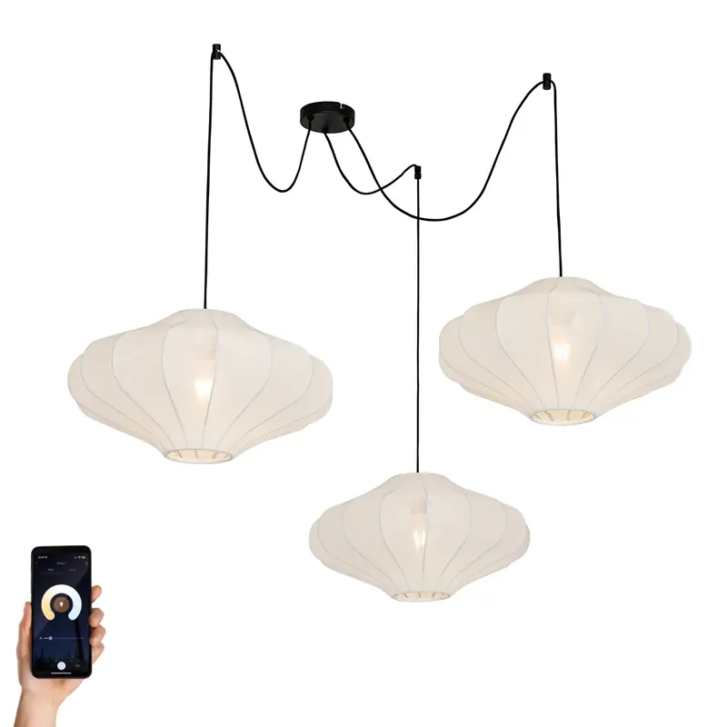 Vásárlói kedvenc Okos függőlámpa fehér 50 cm 3 izzós 3 Wifi G95-tel - Plu