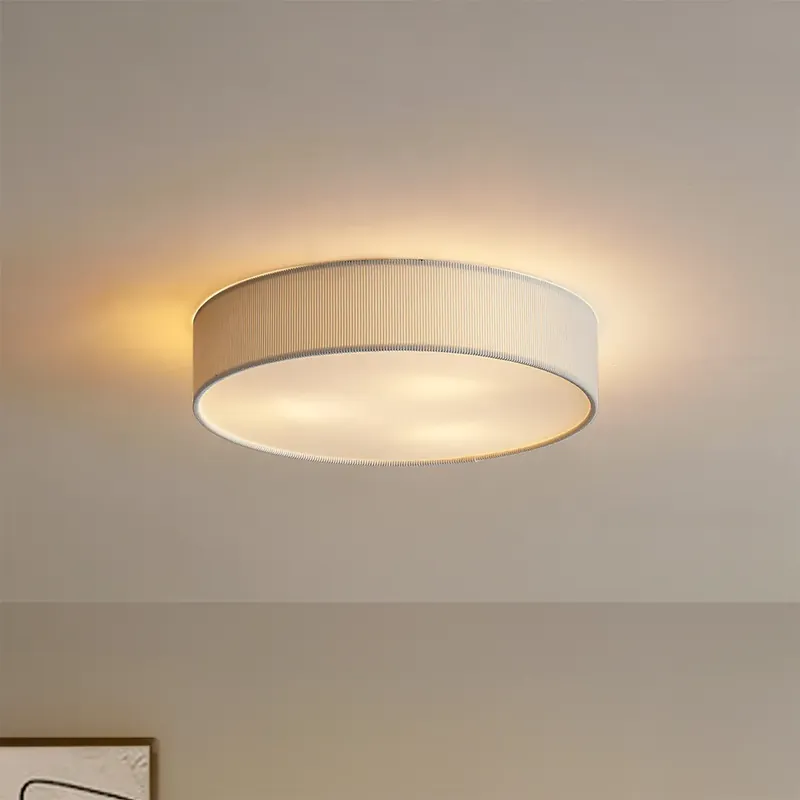 Kedvezményes ár Modern mennyezeti lámpa fehér bársonyernyővel 46 cm 3-lámpás - Luz