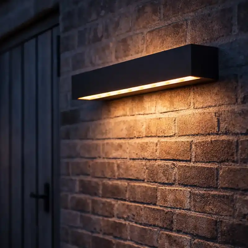 Ajánlat Ipari kültéri fali lámpa fekete 55 cm LED-del IP65 - Hannah