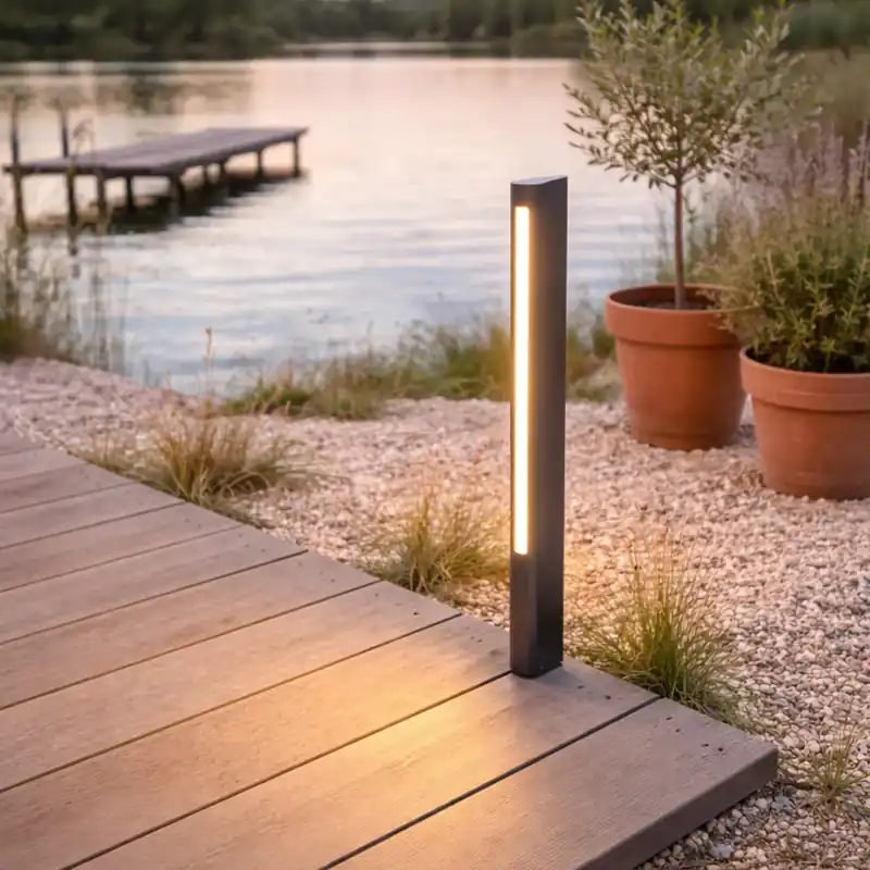 Rendeld meg most Kültéri lámpa fekete 80cm LED-del IP65 - Brooklyn