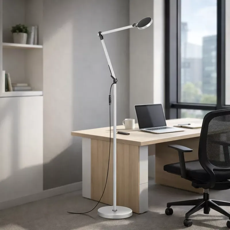 FUTURA modern LED állólámpa alumínium/fekete, 550 lm Szuper akció