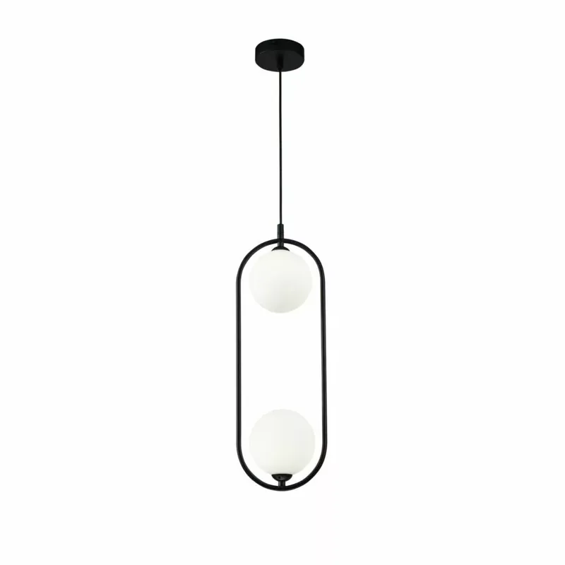 RING modern függőlámpa, fekete, 2xG9 Csak ma