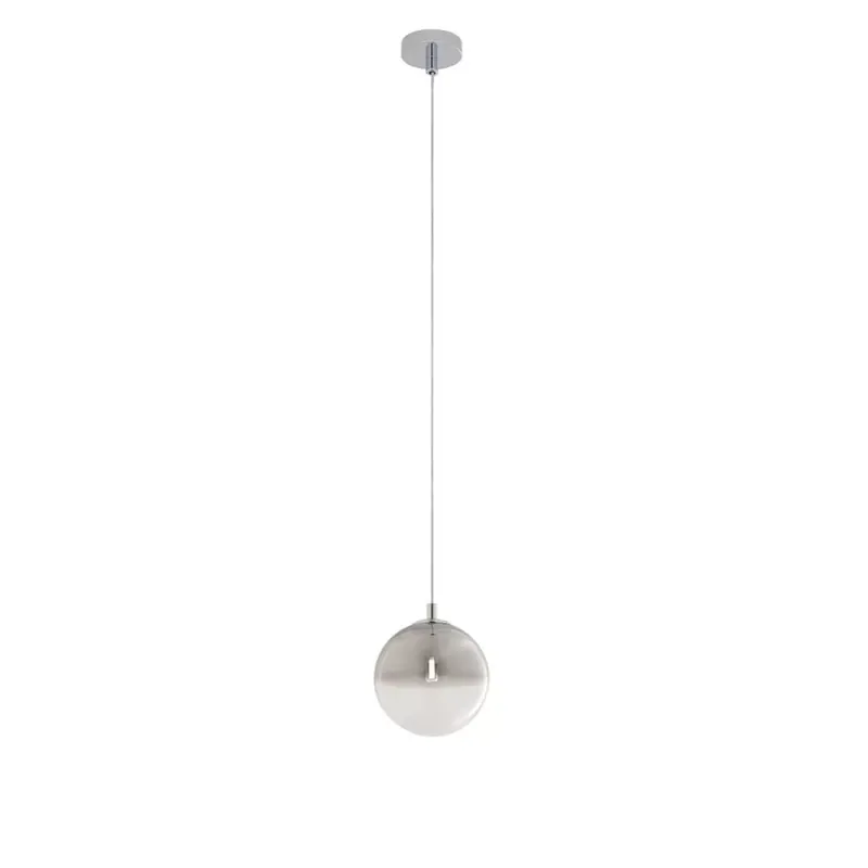 SFAIRA függőlámpa, króm, füstszín/átlátszó, 15cm Árcsökkenés