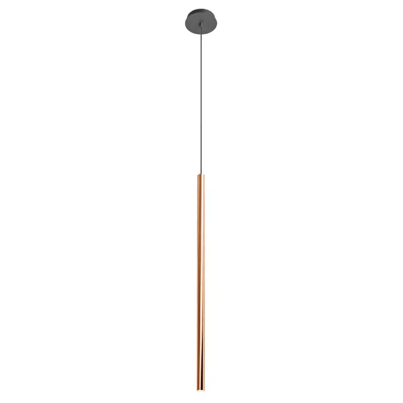 KANJI LED függőlámpa, matt fekete, rose-gold, 75cm Kedvezmény